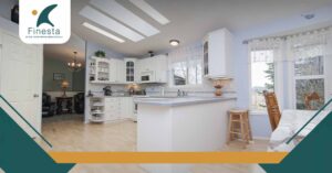 مطبخ مفتوح على الصالة مودرن