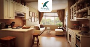  ديكور مطبخ أمريكي مفتوح على الصالة